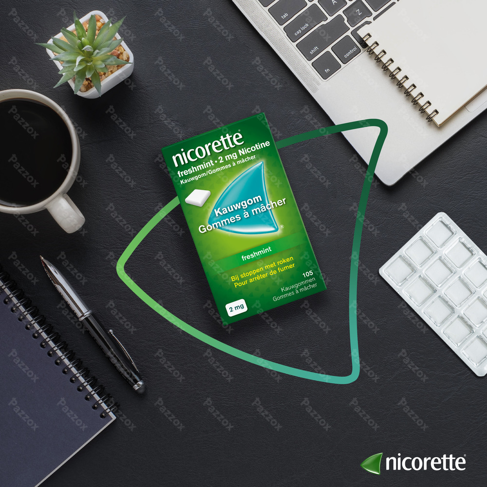 Nicorette Fruit Gomme Mach S/sucre 105x2mg