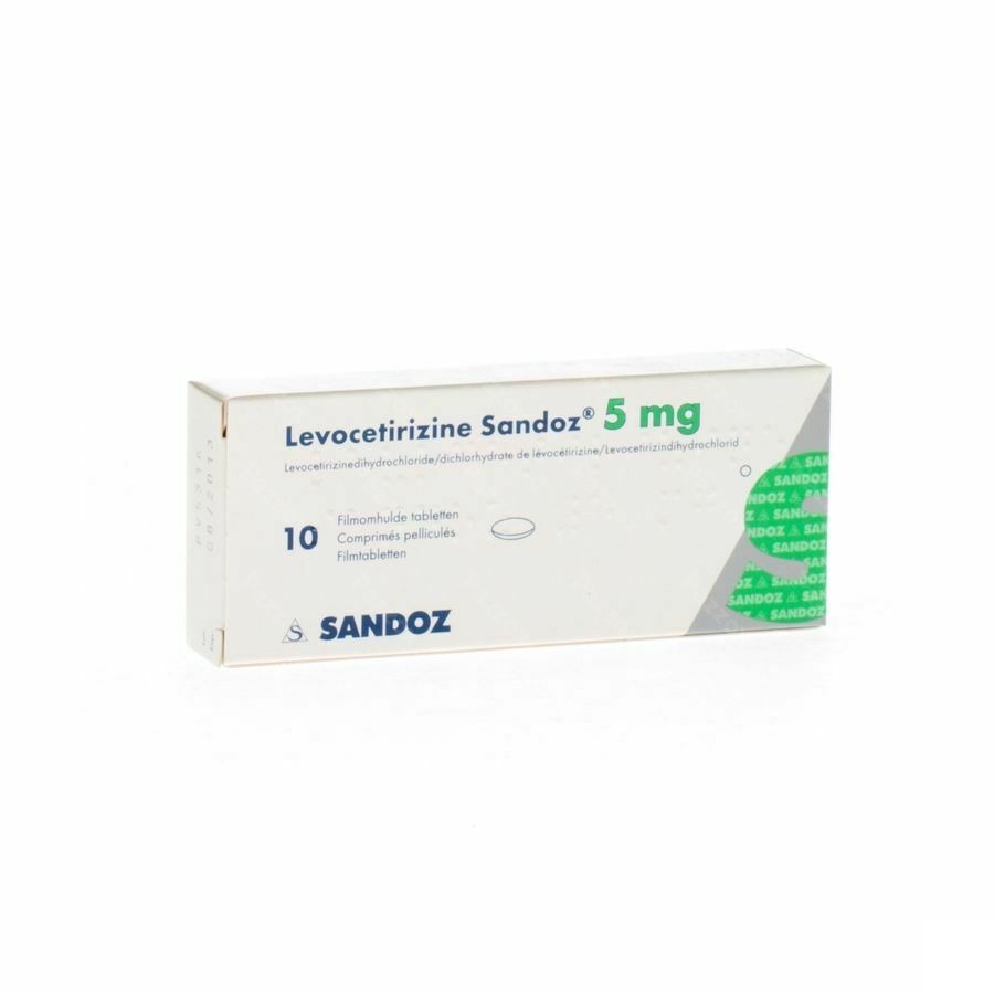 Levocetirizine Sandoz 5mg 10 Comprimés