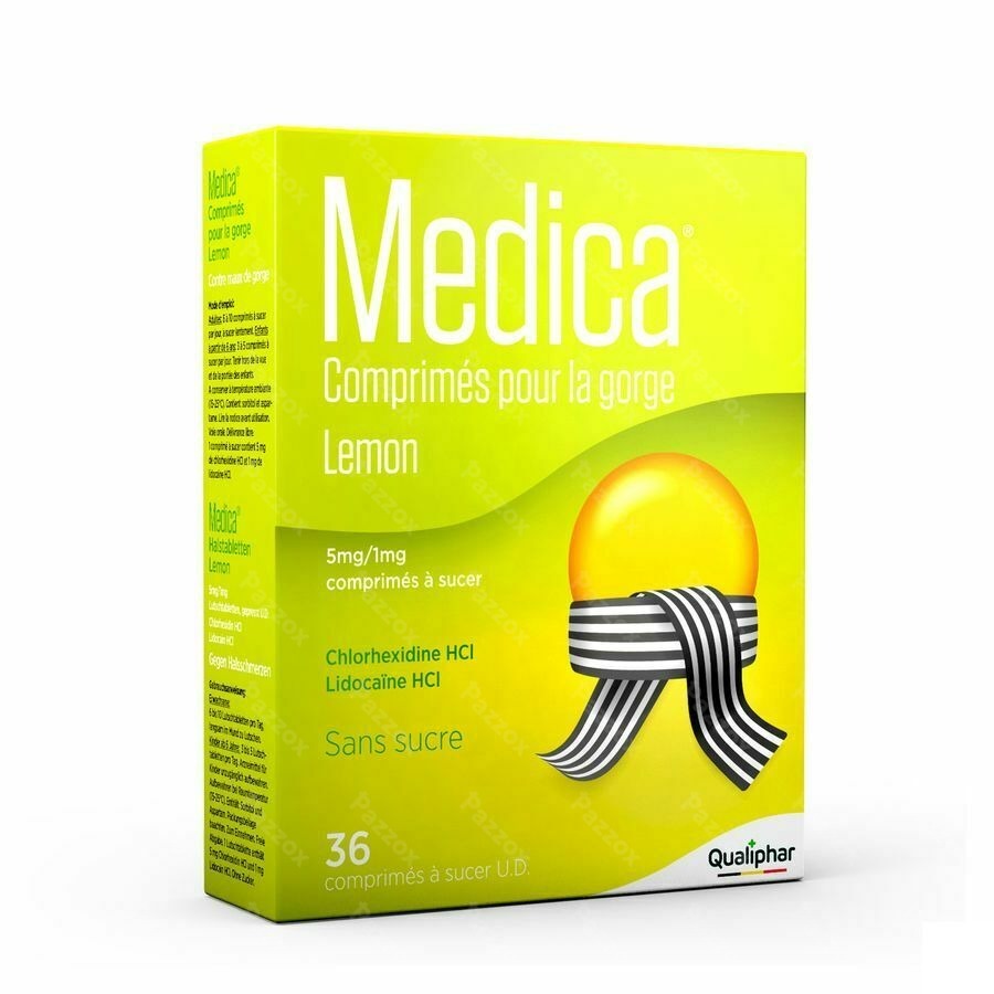 Medica Comprimes Gorge Lemon Comp A Sucer 36