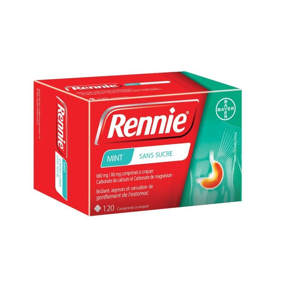 Rennie Sans Sucre Pastilles 120