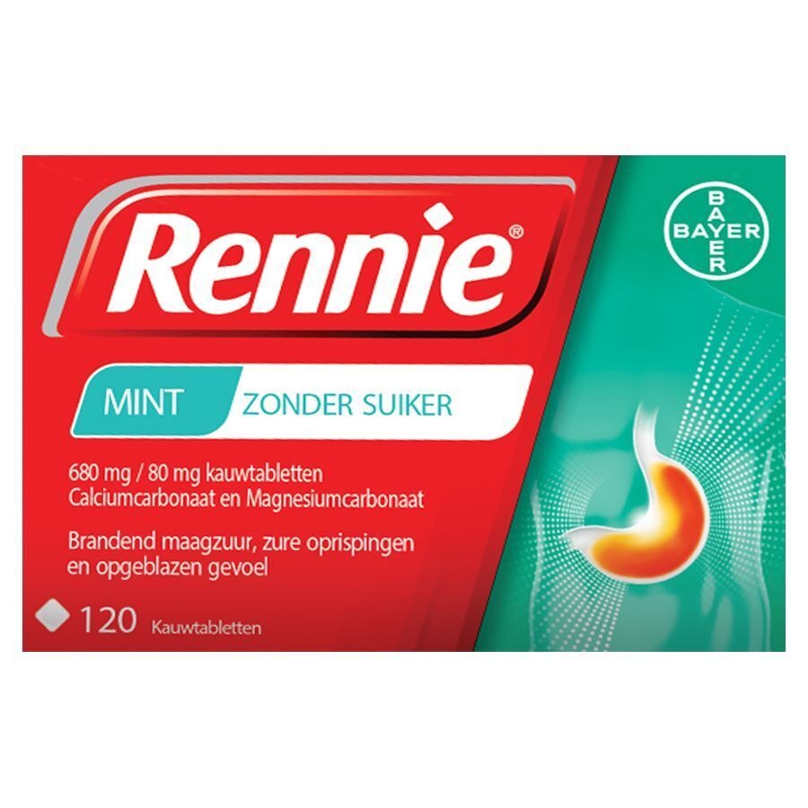 Rennie Sans Sucre Pastilles 120