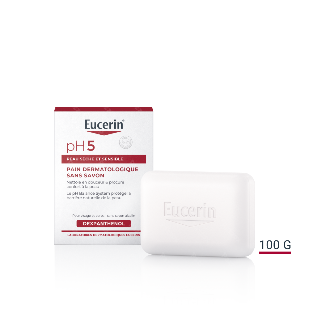 Eucerin pH5 Pain Dermatologique Peau Sèche et Sensible 100g