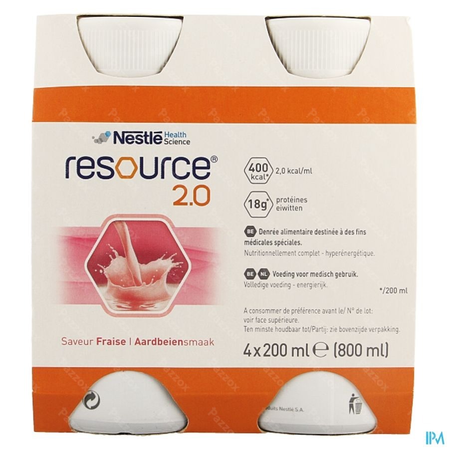 Resource 2.0 Fraise 4x200ml