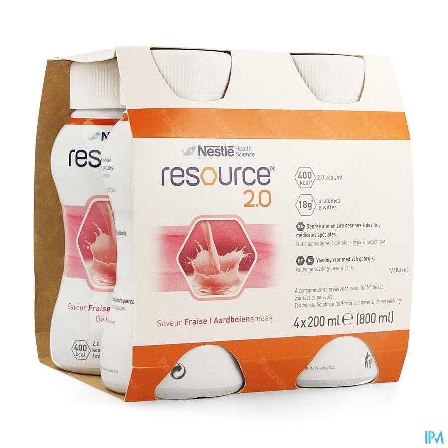 Resource 2.0 Fraise 4x200ml