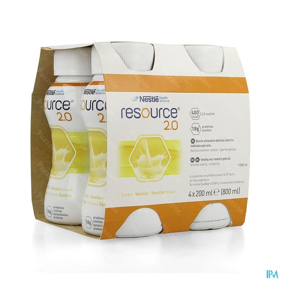 Resource 2.0 Vanille 4x200ml