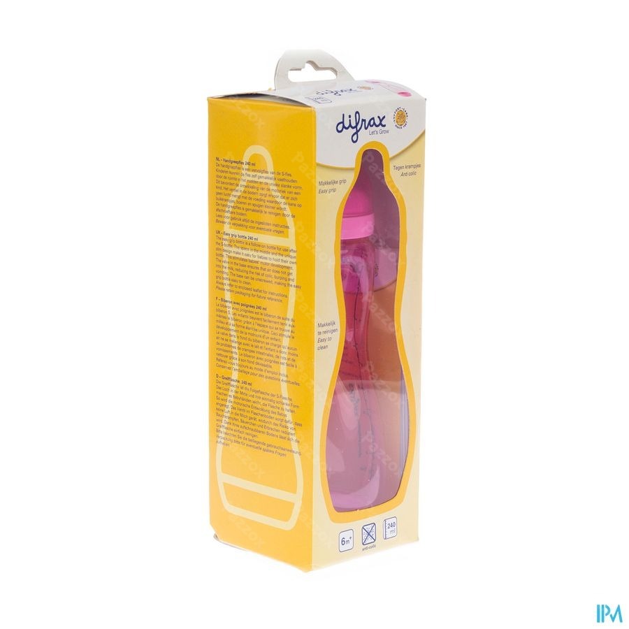 Difrax Biberon Poignee Grande 250ml 193