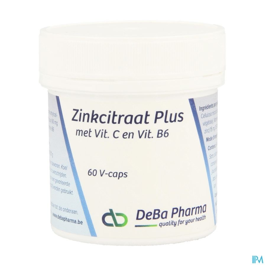 Zinc Citrate Plus Caps 60 Deba