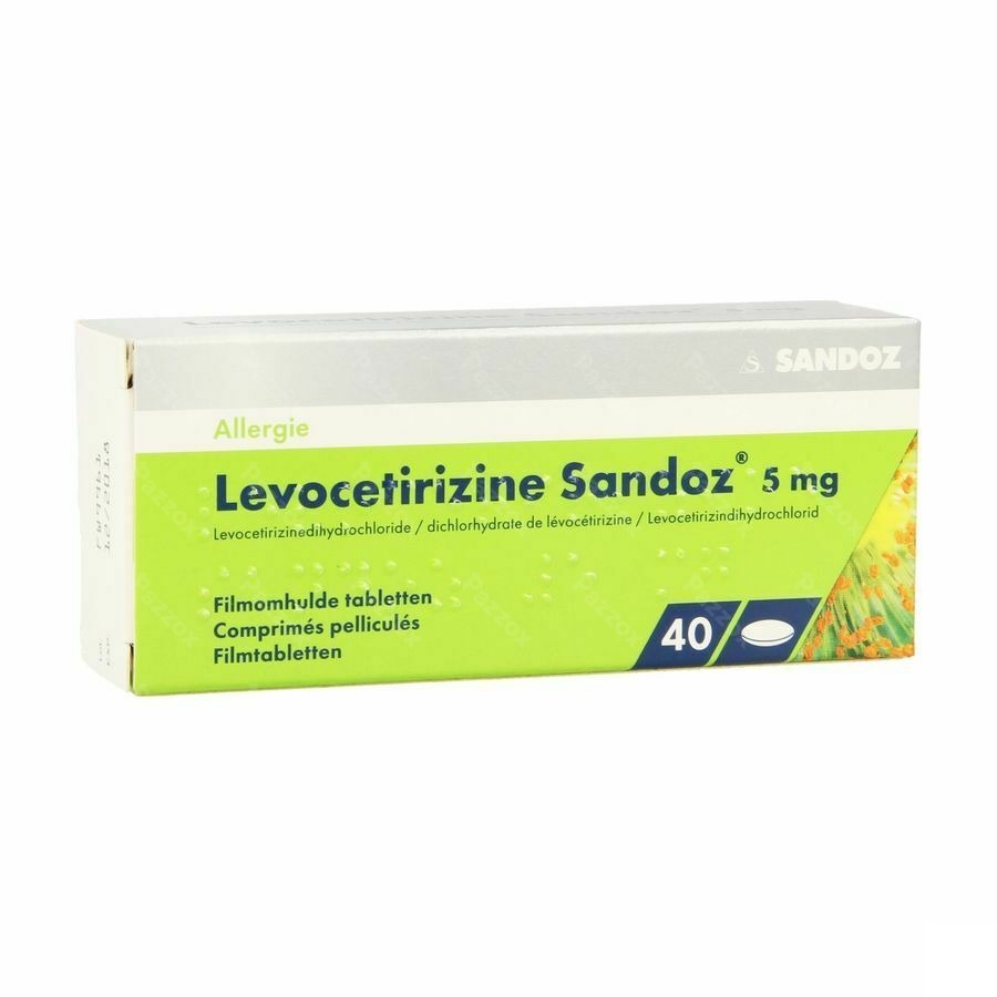 Levocetirizine Sandoz 5mg 40 Comprimés