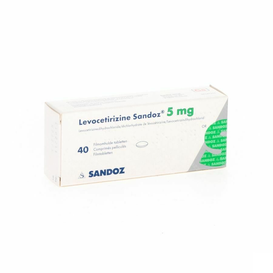 Levocetirizine Sandoz 5mg 40 Comprimés