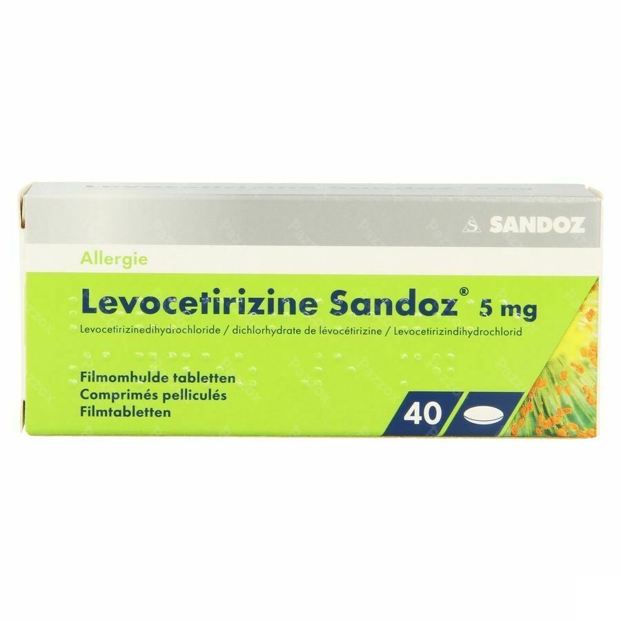 Levocetirizine Sandoz 5mg 40 Comprimés
