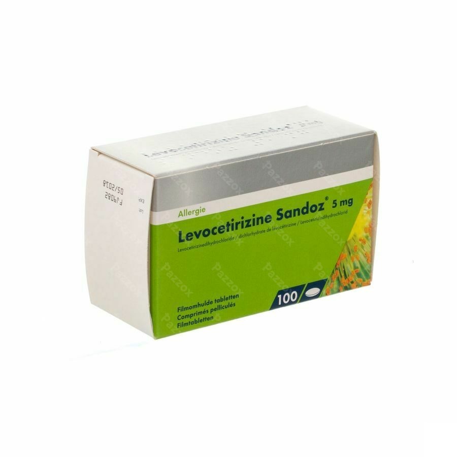 Levocetirizine Sandoz 5mg 100 Comprimés