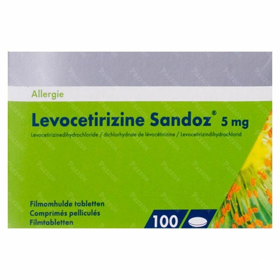 Levocetirizine Sandoz 5mg 100 Comprimés