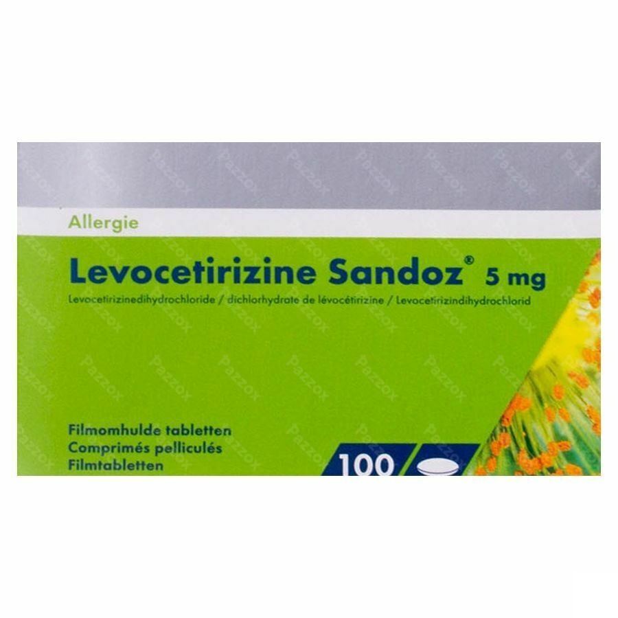 Levocetirizine Sandoz 5mg 100 Comprimés