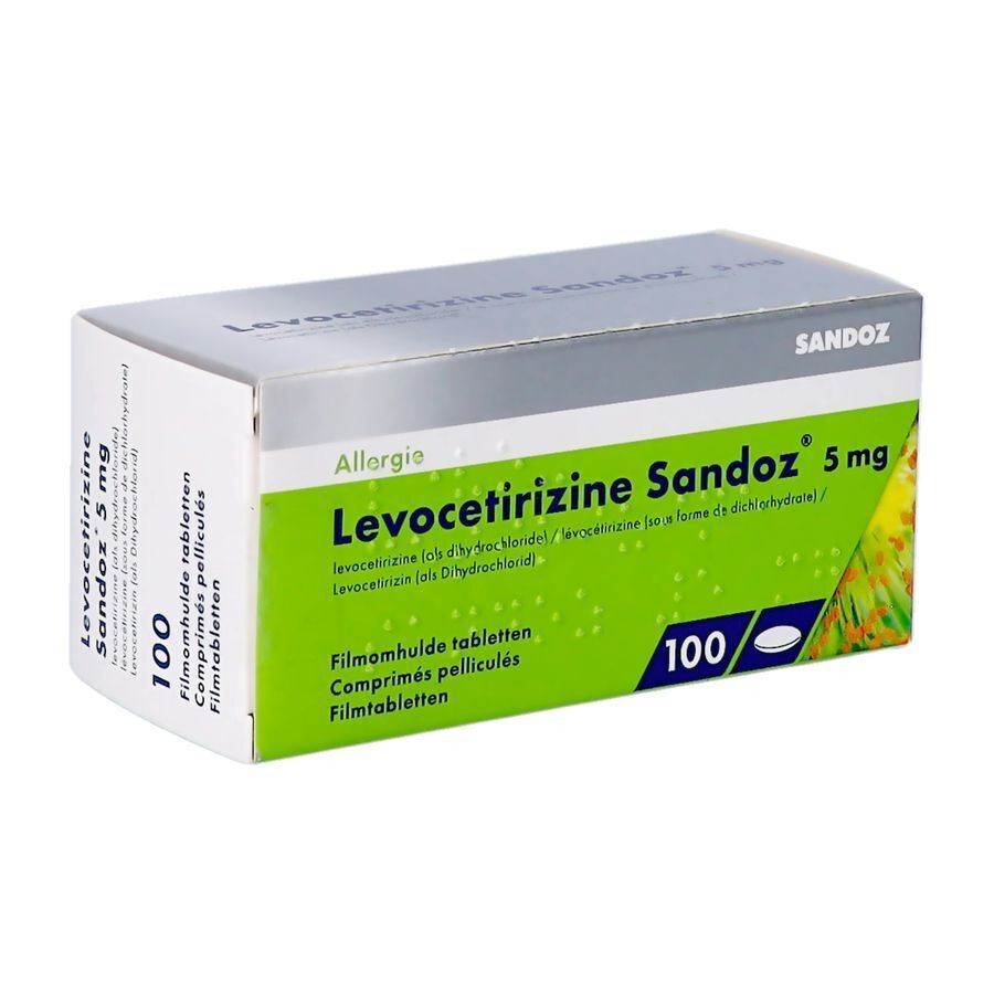 Levocetirizine Sandoz 5mg 100 Comprimés
