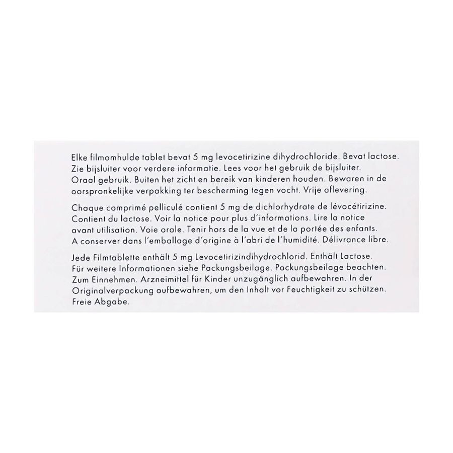 Levocetirizine Sandoz 5mg 100 Comprimés