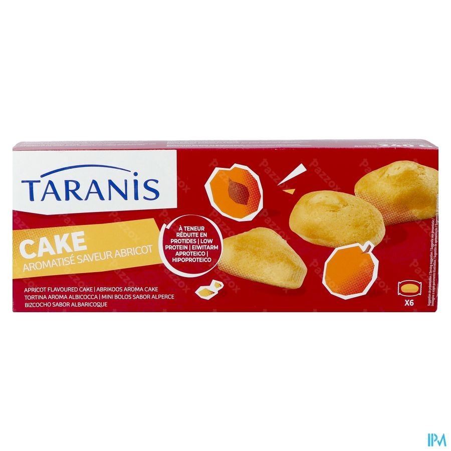 Taranis Mini Cake Abricot 6x40g