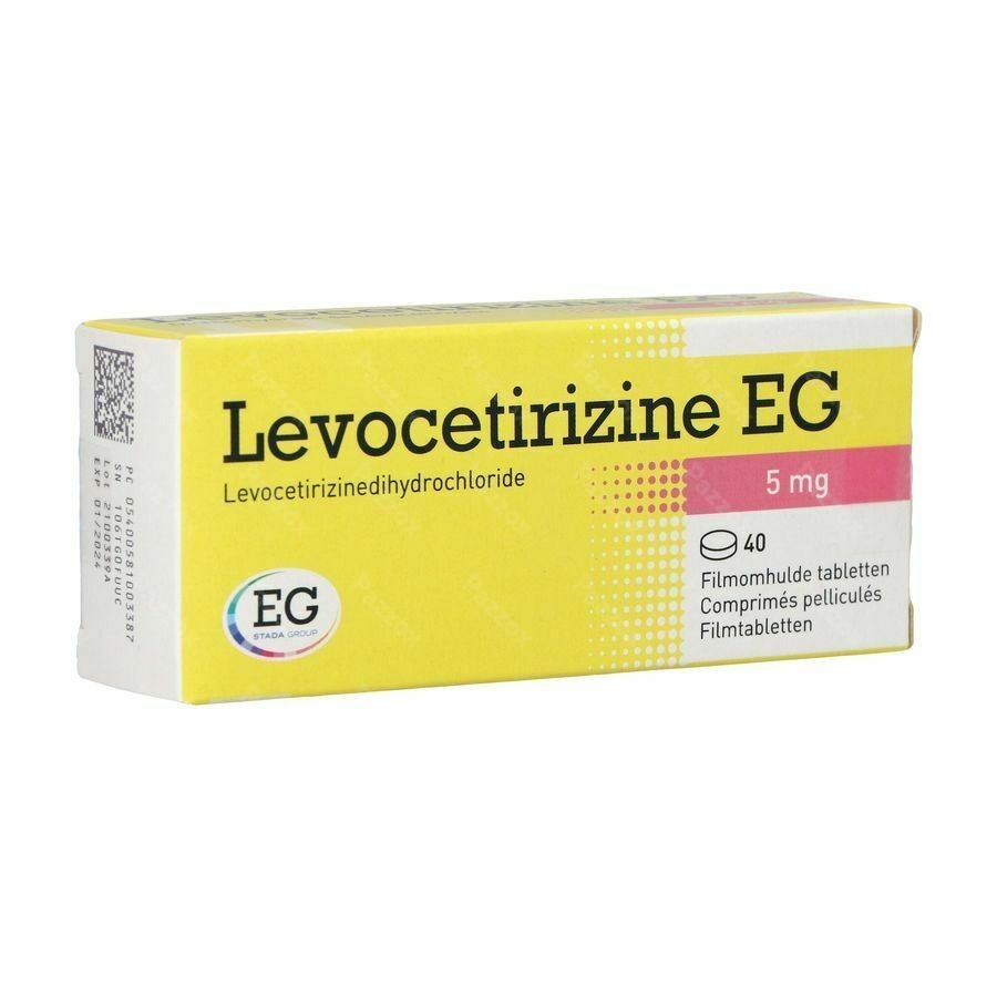 Levocetirizine EG 5mg 40 Comprimés