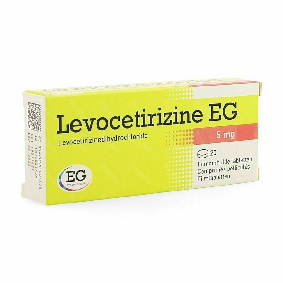 Levocetirizine EG 5mg 20 Comprimés