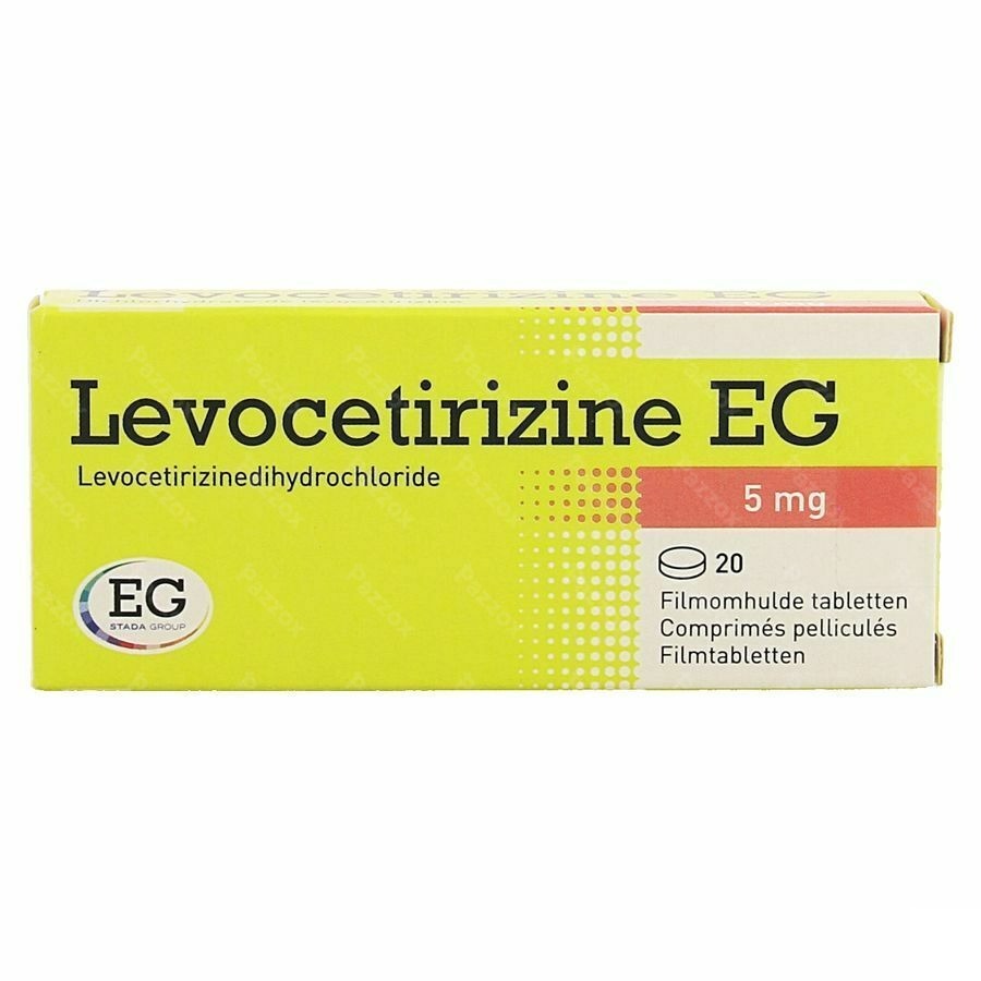 Levocetirizine EG 5mg 20 Comprimés