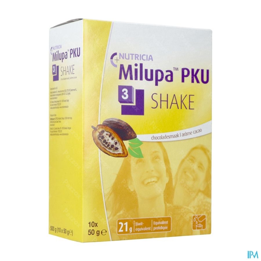 Milupa Pku 3 Shake Chocolat Sach 10x50g
