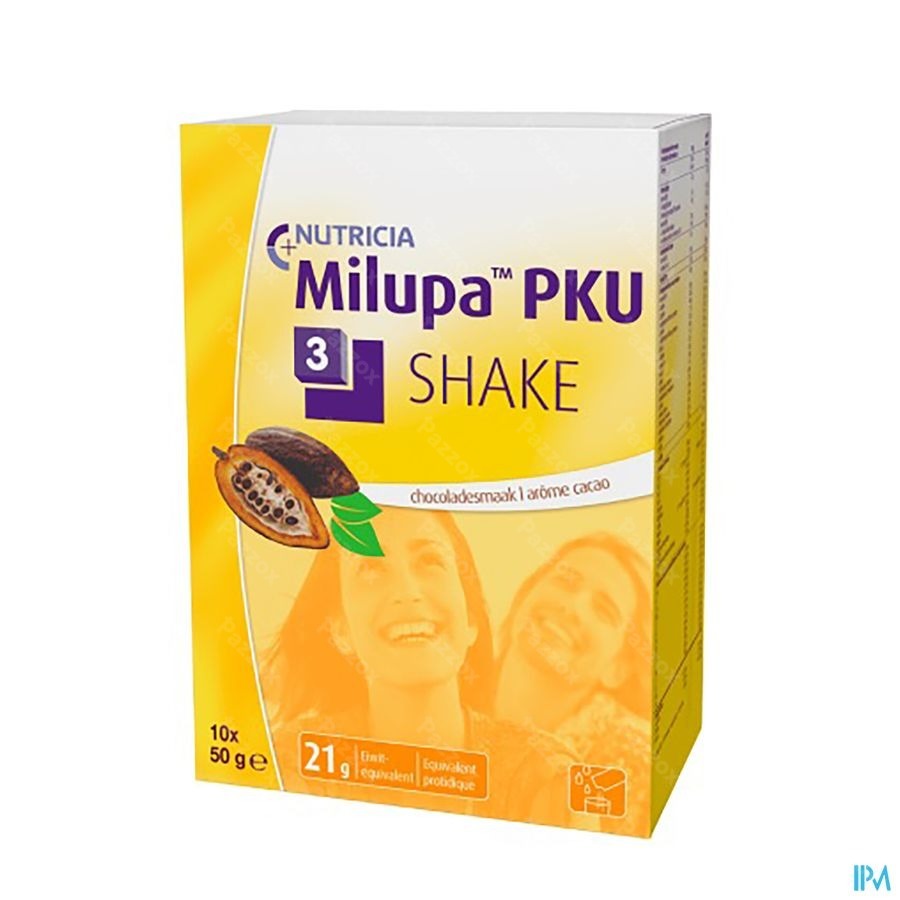 Milupa Pku 3 Shake Chocolat Sach 10x50g