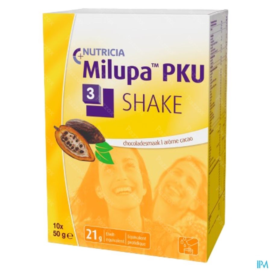 Milupa Pku 3 Shake Chocolat Sach 10x50g