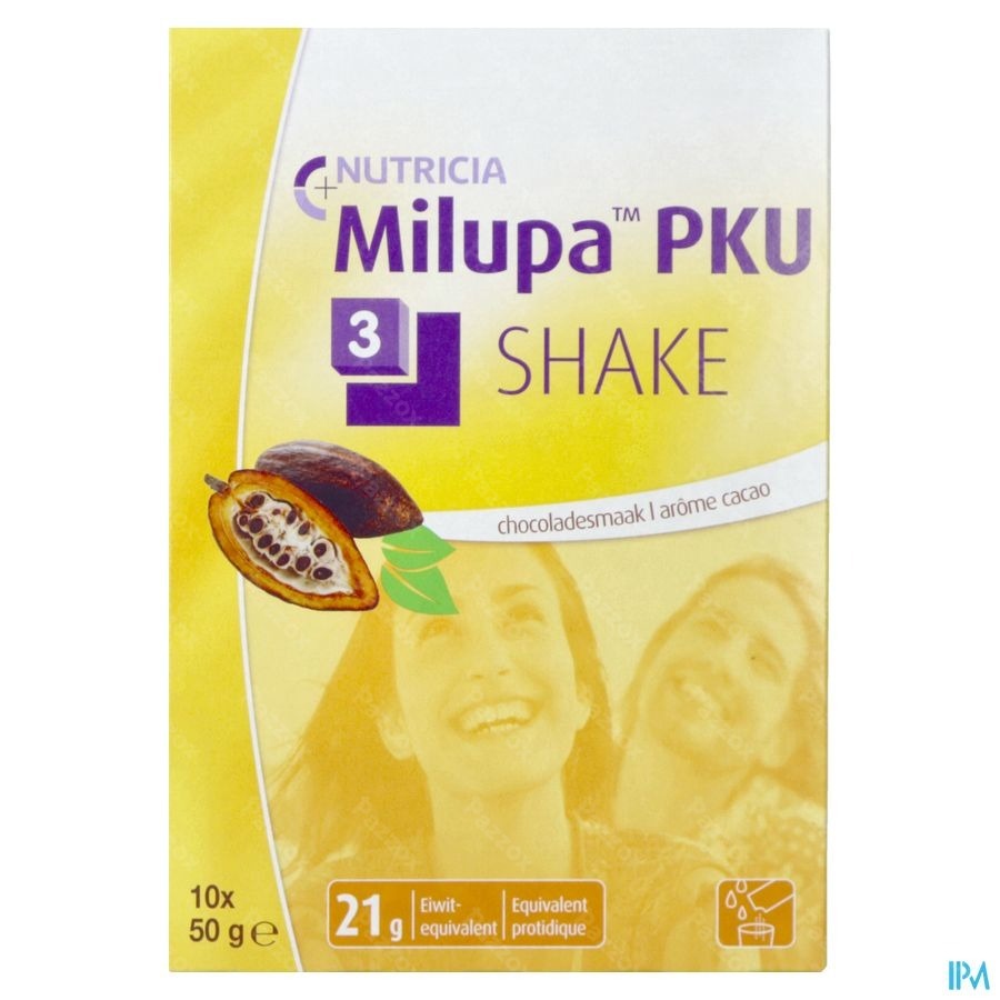Milupa Pku 3 Shake Chocolat Sach 10x50g