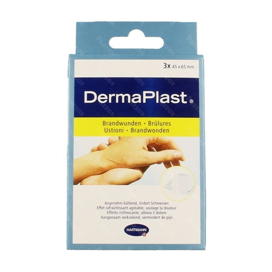 Dermaplast Pansement Brulures 4,5x6,5cm 3 5362411