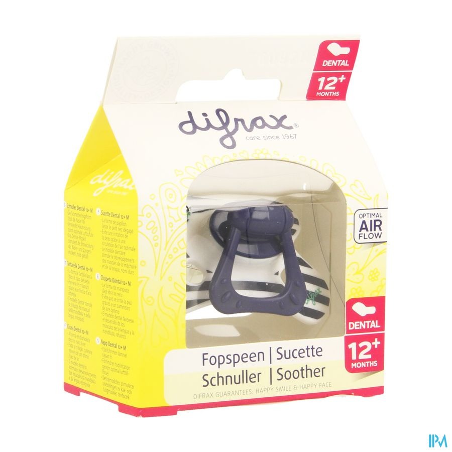Difrax Sucette Dental Renforcee Boy +12m 346