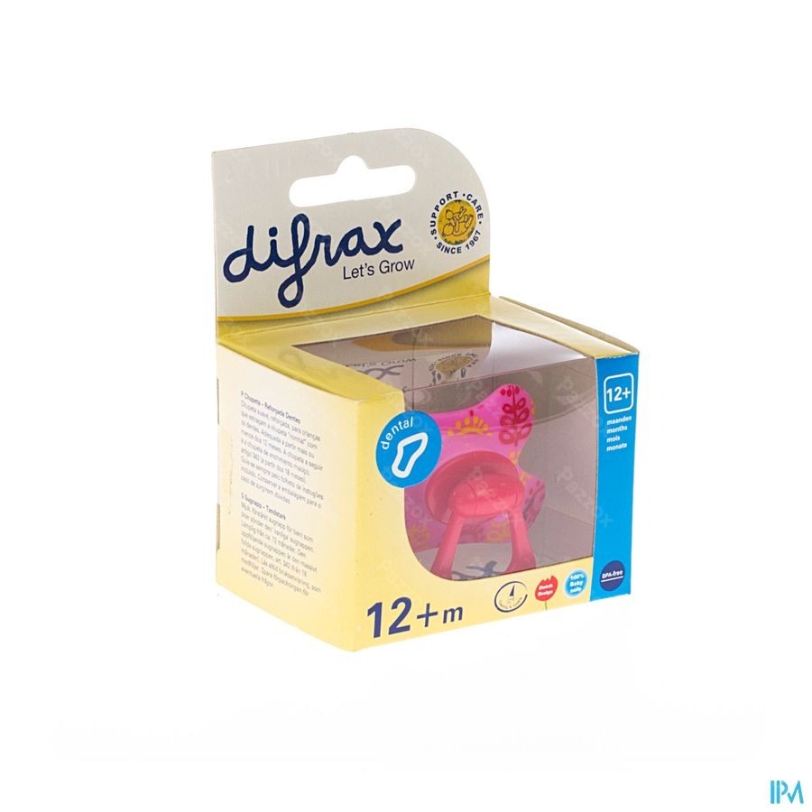 Difrax Sucette Dental Renforcee Girl +12m 346