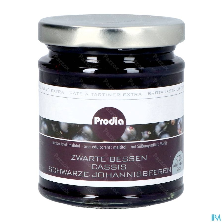 Prodia Tartinade Extra Cassis Maltitol215g Revogan