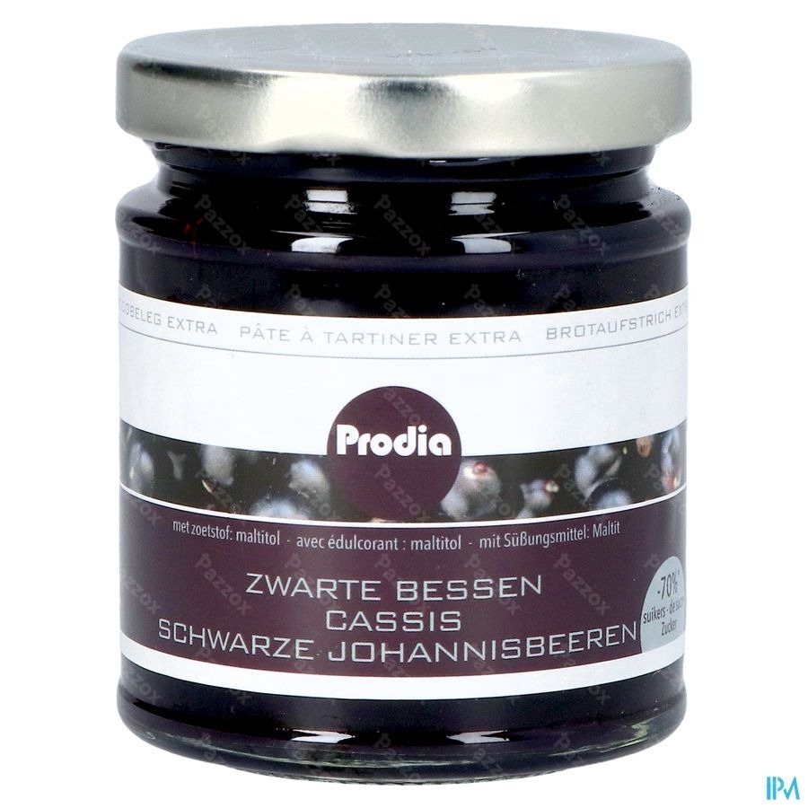 Prodia Tartinade Extra Cassis Maltitol215g Revogan