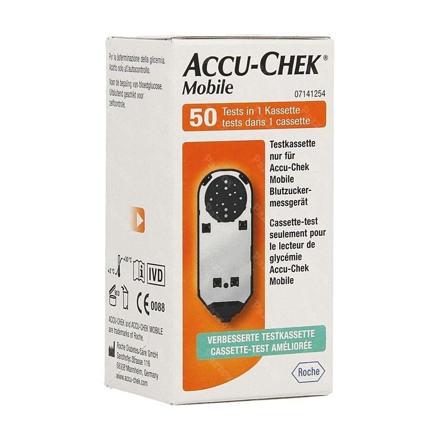 Accu Chek Mobile Test Cassette 50 Tests 7141254171
