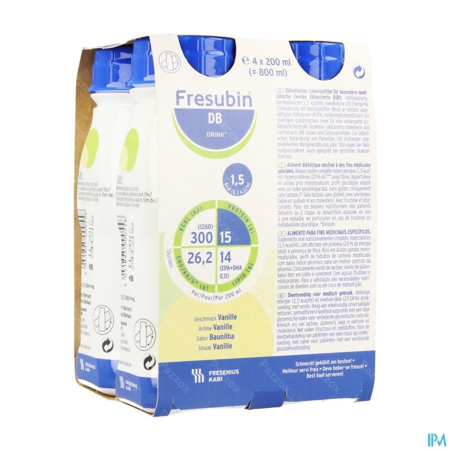 Fresubin Db Drink Vanille 4x200ml