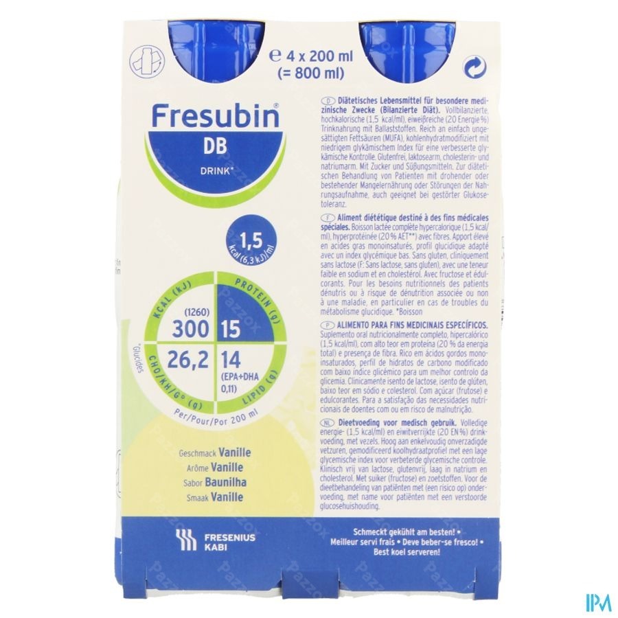 Fresubin Db Drink Vanille 4x200ml
