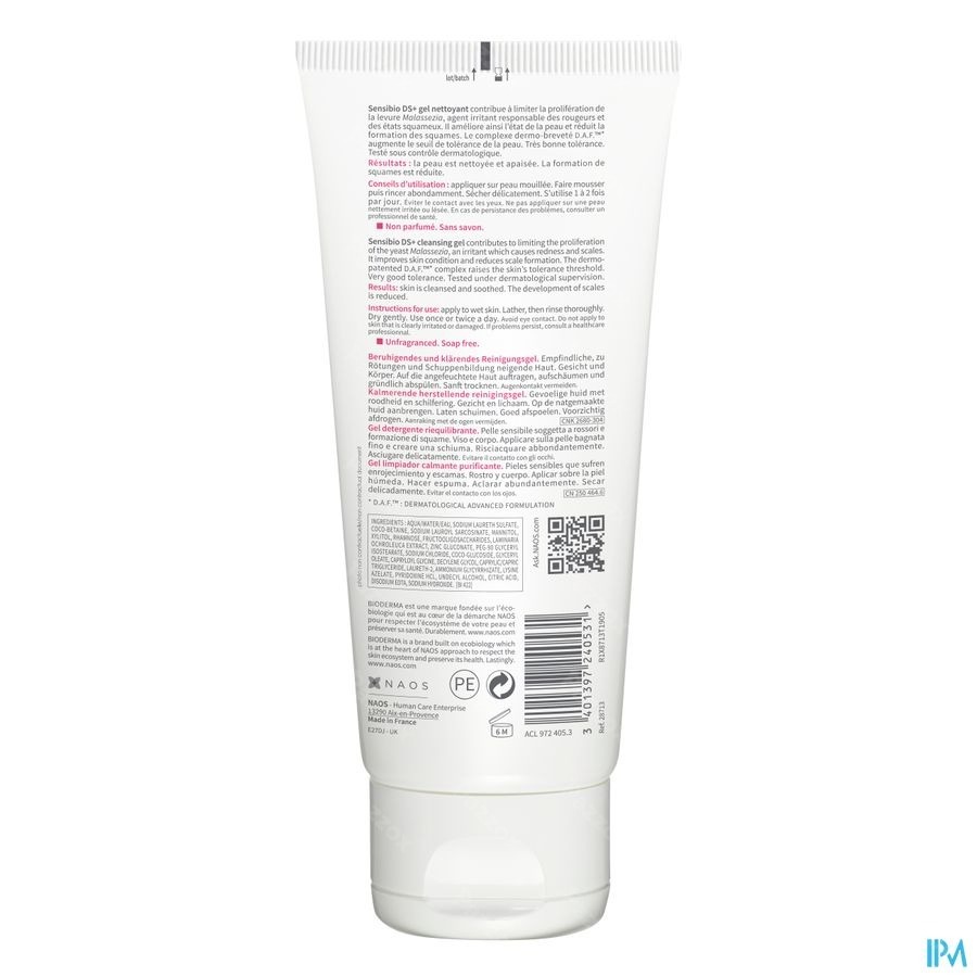 Bioderma Sensibio Ds+ gel Moussant 200ml