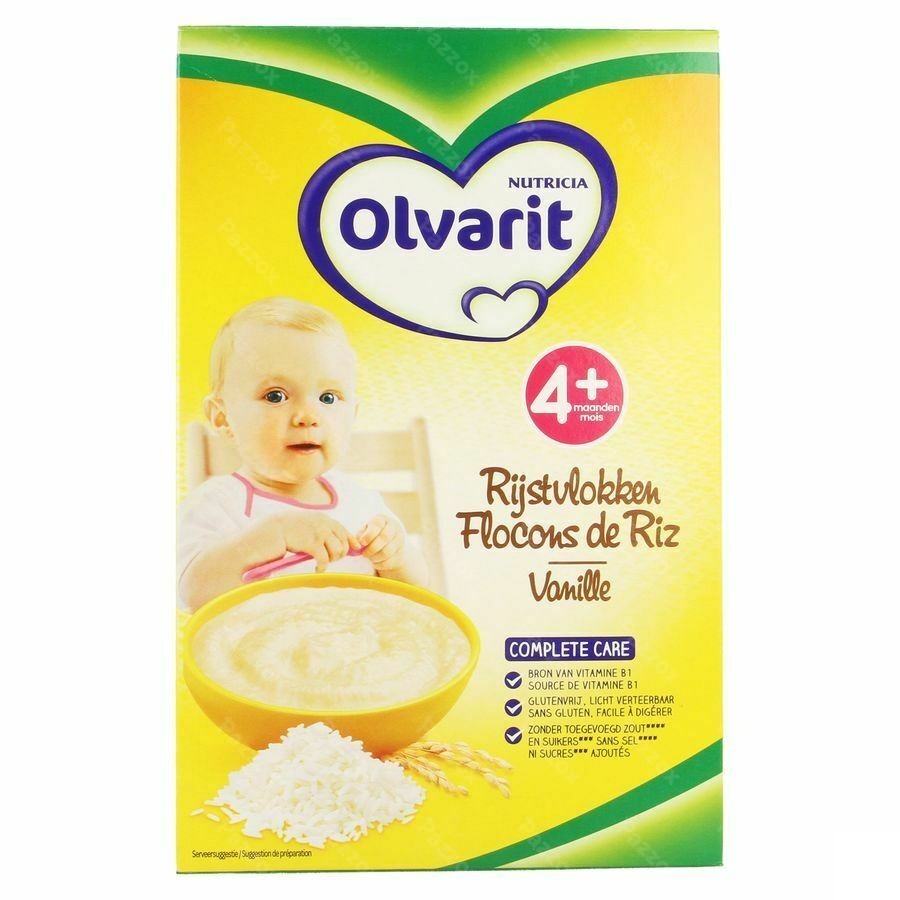 Olvarit Flocons De Riz Vanille Nf 225g