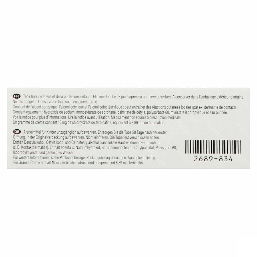 Terbinafine Viatris Creme 30g