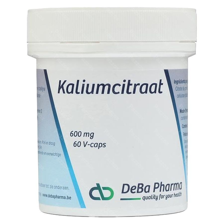 Citrate Potassium 600mg V-caps 60 Deba