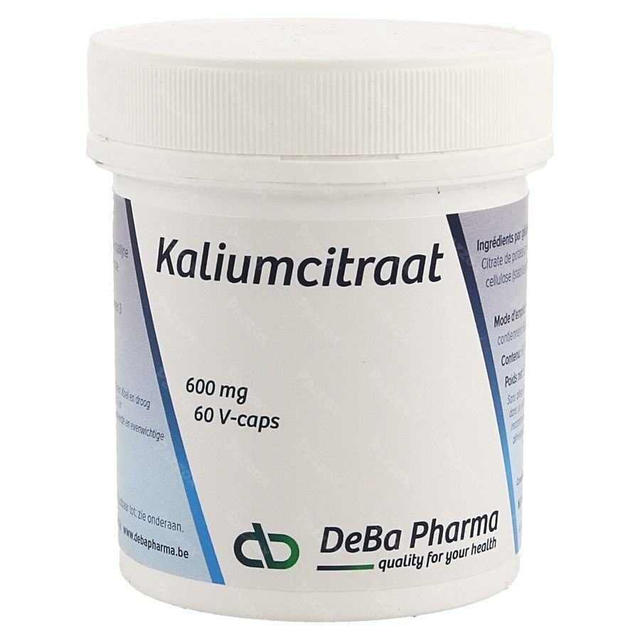 Citrate Potassium 600mg V-caps 60 Deba