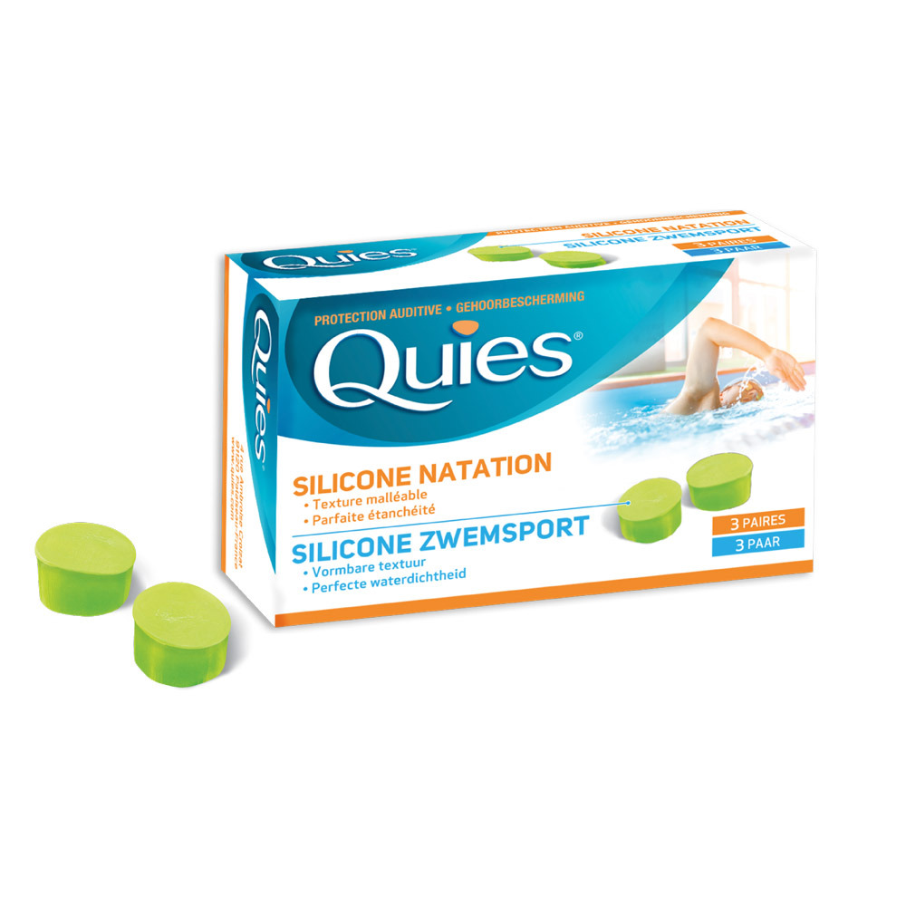 Quies Protection Auditive Natation Maxi Sil.3paire