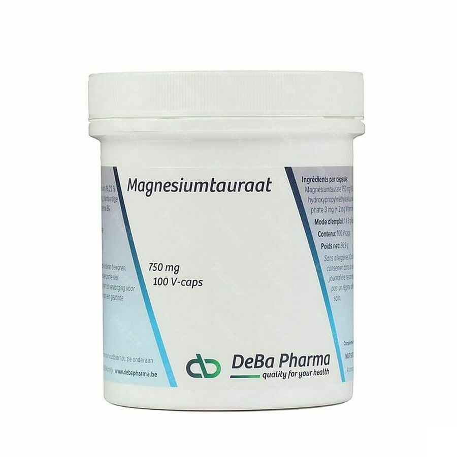 mg Taurate V-caps 100x750mg Deba