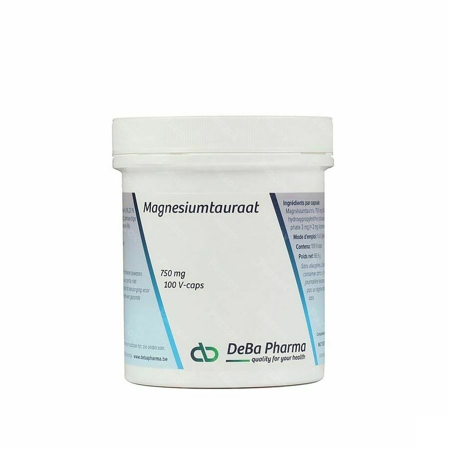 mg Taurate V-caps 100x750mg Deba