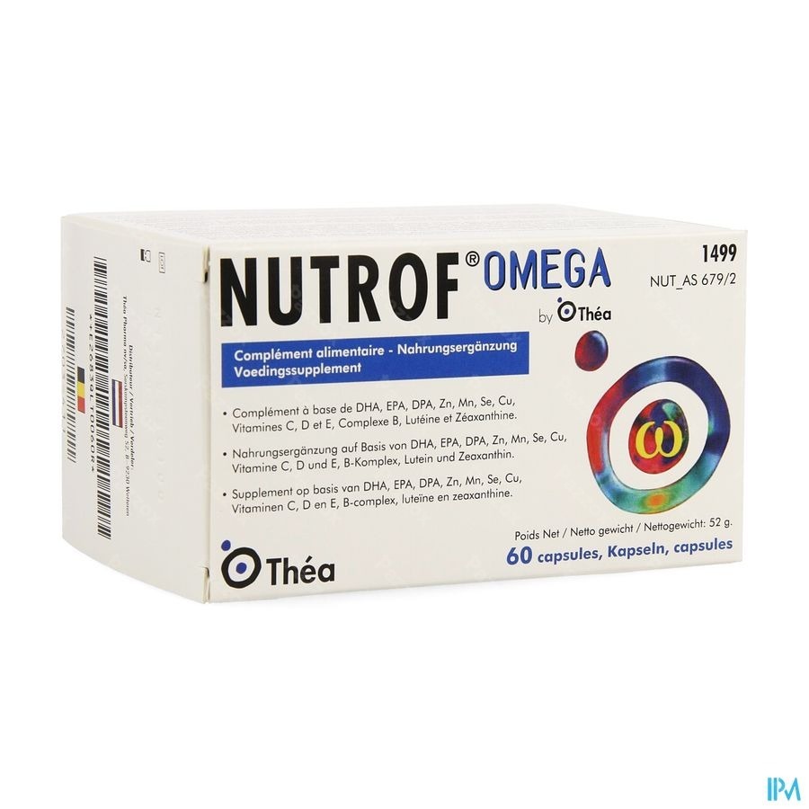 Nutrof Omega Complément Alimentaire Yeux 60 Gélules