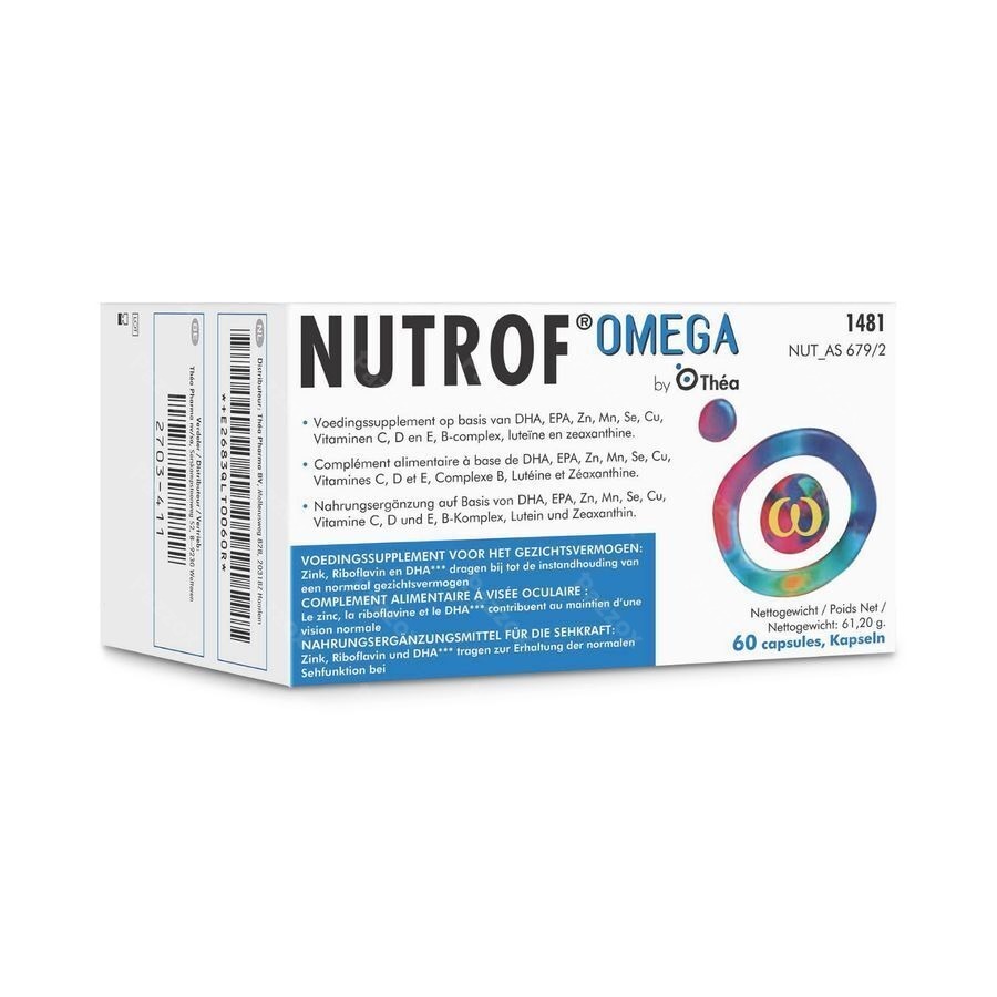 Nutrof Omega Complément Alimentaire Yeux 60 Gélules