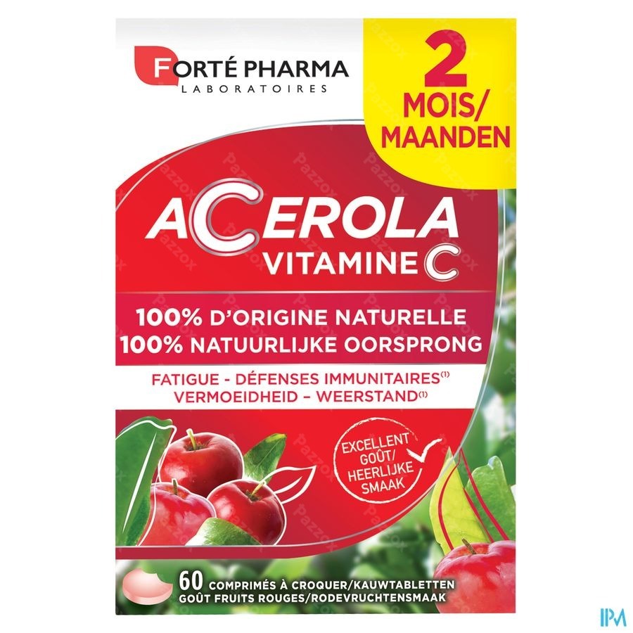Energie Acerola 35% Gratuit Comp A Croquer 60