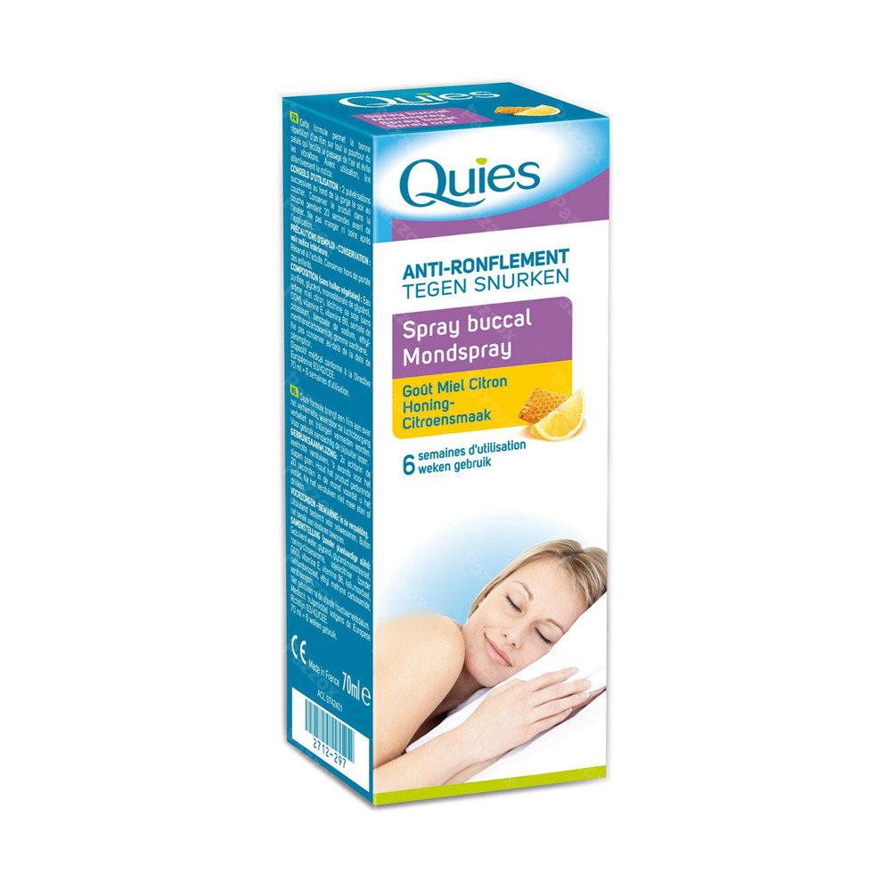 Quies A/ronflement Miel-citron Spray Buccal 70ml