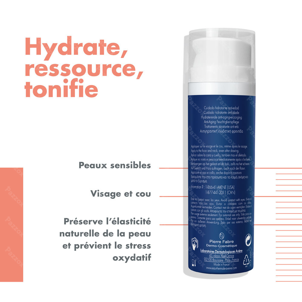 Avène Men Soin Hydratant Anti-âge Peau Sensible 50ml