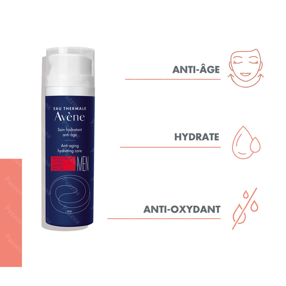 Avène Men Soin Hydratant Anti-âge Peau Sensible 50ml