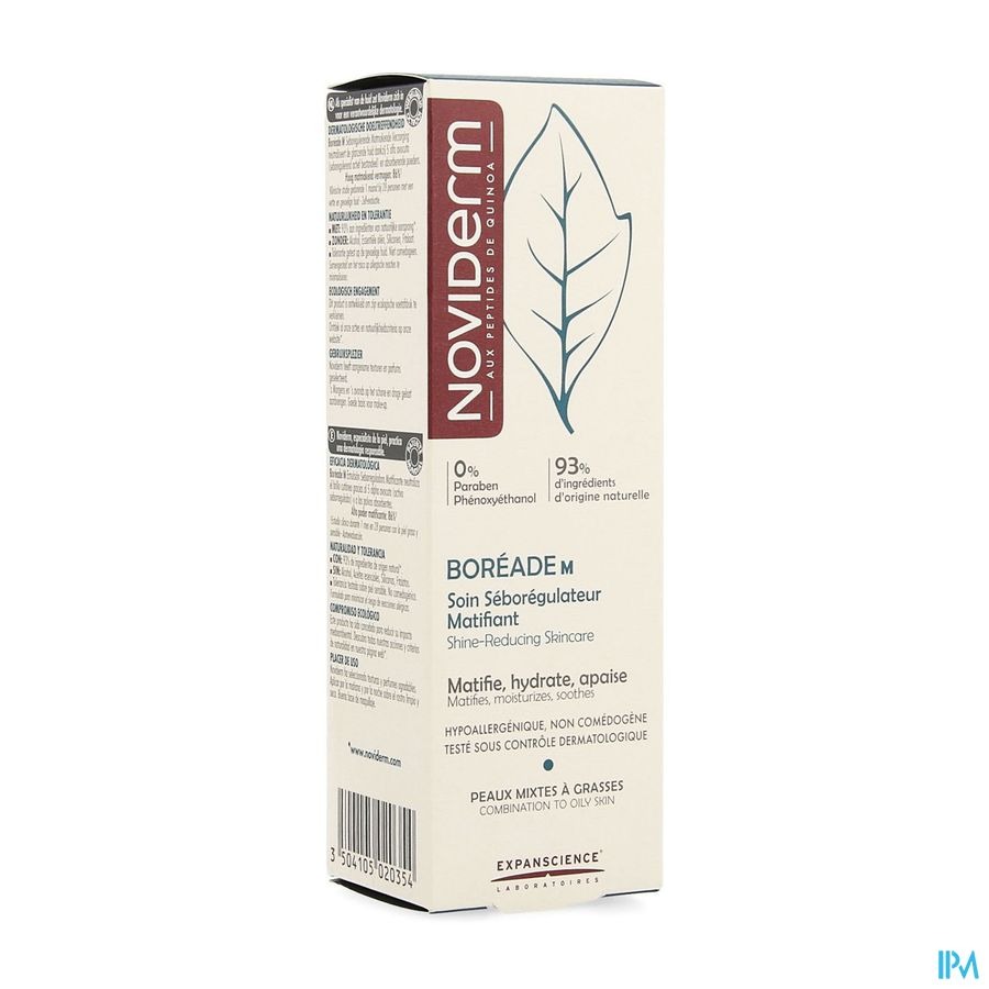 Noviderm Boreade M Soin Seboregul. Matif. Cr 40ml